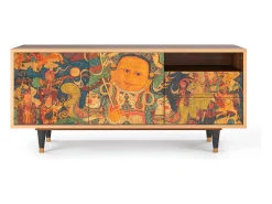 Móvel De Tv* Mueble de TV - 125х56х41 cm - T7 - God by Vaisravana , Nogueira Castanho