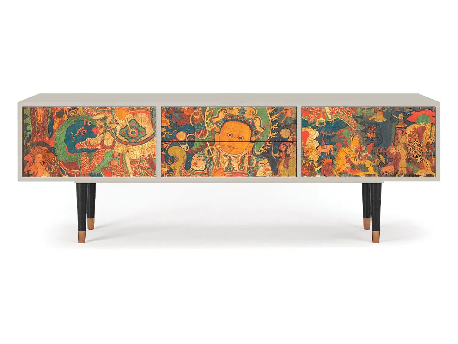 Móvel De Tv| Mueble de TV - 170х59х48 cm - T4 - God by Vaisravana , Areia Bege