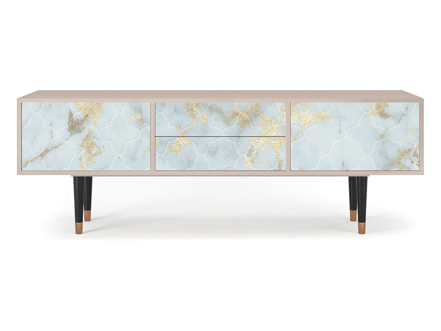 Móvel De Tv| Mueble de TV - 170х59х48 cm - T4 - Golden Waves, Latte Bege