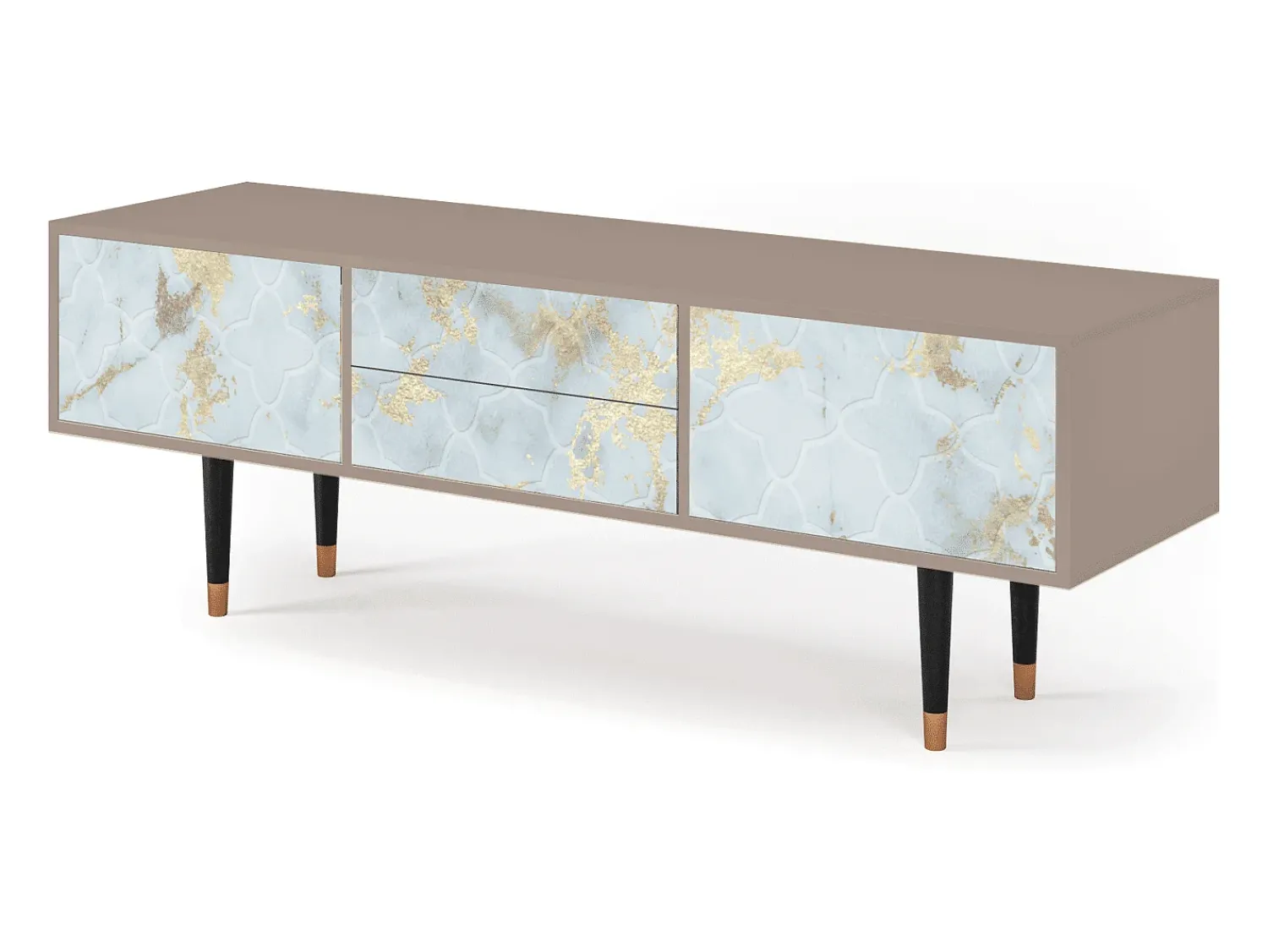 Móvel De Tv| Mueble de TV - 170х59х48 cm - T4 - Golden Waves, Latte Bege