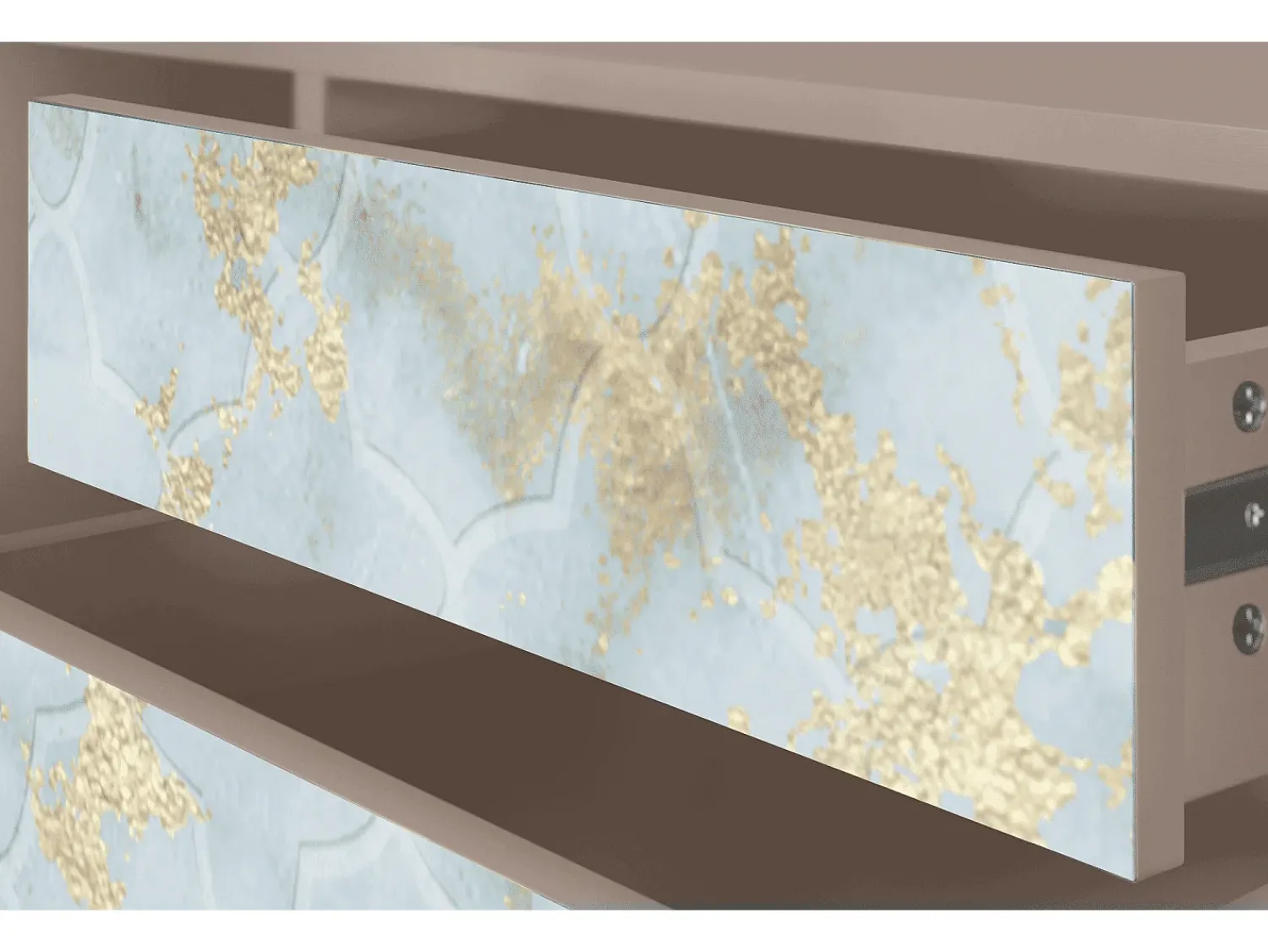 Móvel De Tv| Mueble de TV - 170х59х48 cm - T4 - Golden Waves, Latte Bege