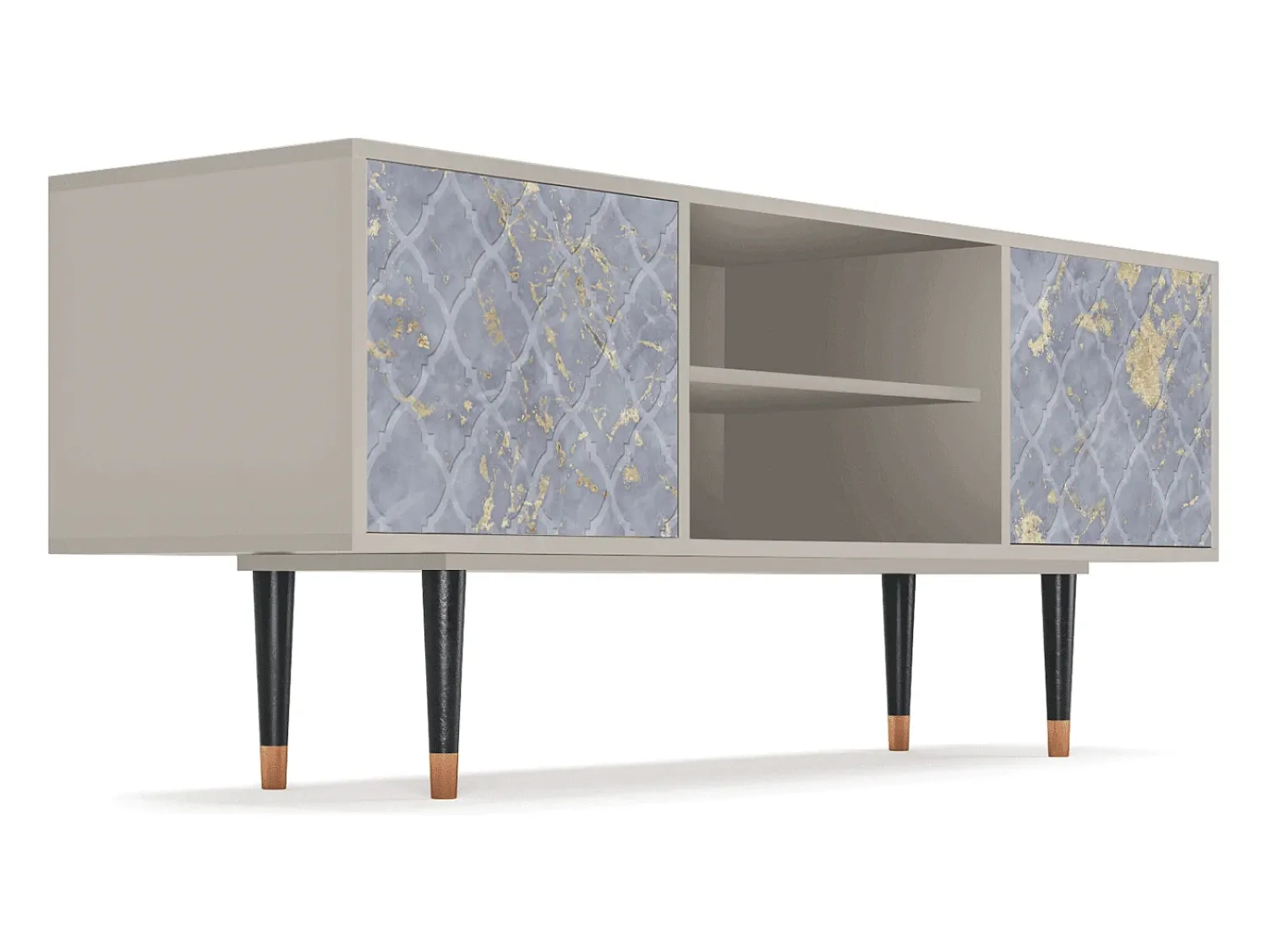 Móvel De Tv| Mueble de TV - 170х69х48 cm - T2 - Golden Smoke, Areia Bege