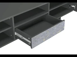 Mueble de TV - 170х59х41 cm - T6 - Golden Smoke, Antracite^ Móvel De Tv