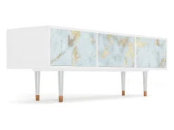 Mueble de TV - 170х59х48 cm - T4 - Golden Waves, Branco^ Móvel De Tv