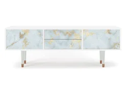 Mueble de TV - 170х59х48 cm - T4 - Golden Waves, Branco^ Móvel De Tv