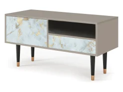Discount Mueble de TV - 115х59х48 cm - T3 - Golden Waves, Areia Bege