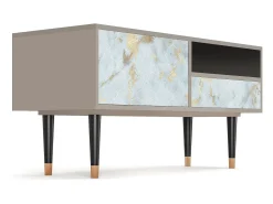 Discount Mueble de TV - 115х59х48 cm - T3 - Golden Waves, Areia Bege
