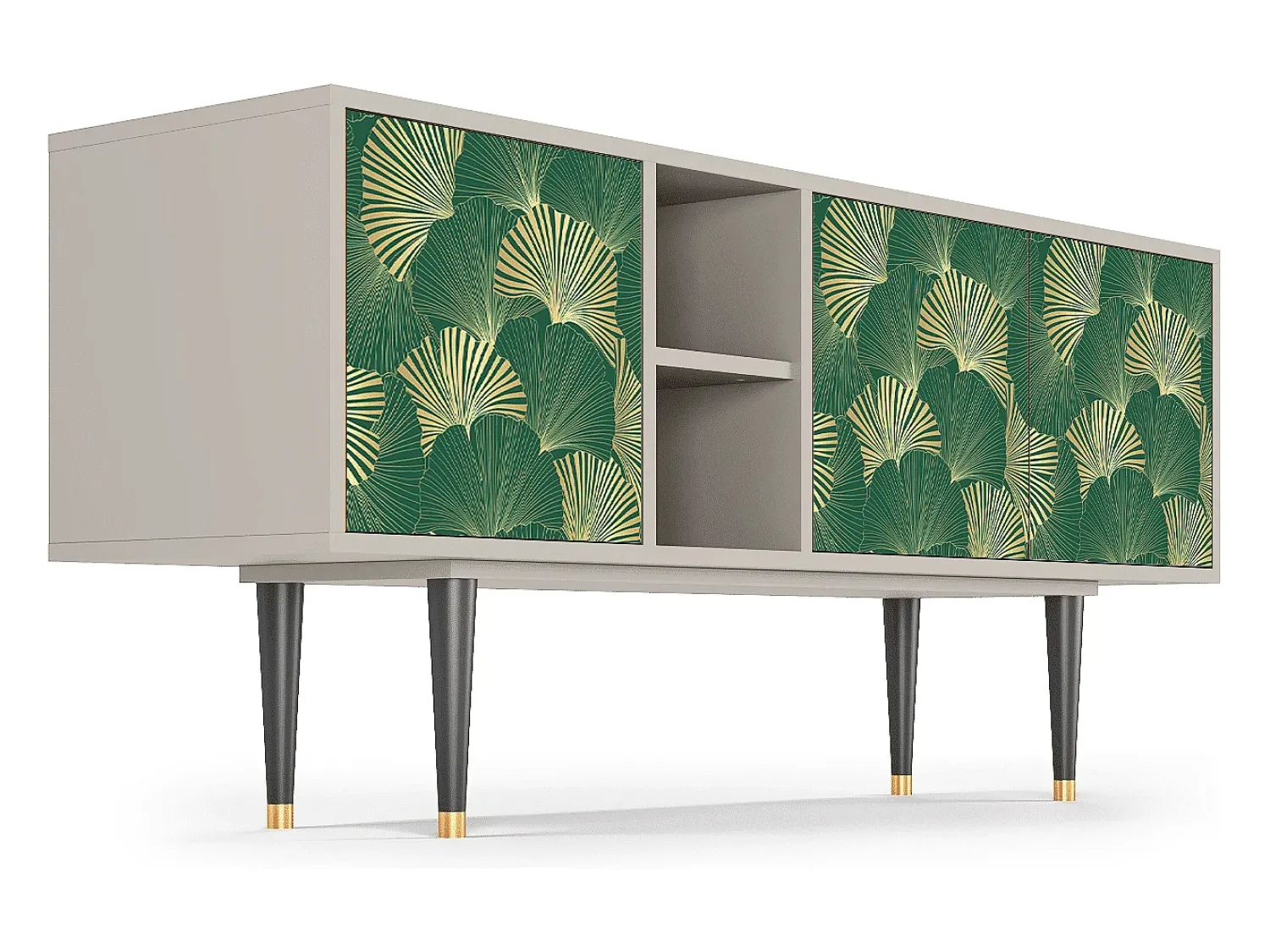 Mueble de TV - 150х69х41 cm - T5 - Gold Ginkgo, Areia^ Móvel De Tv