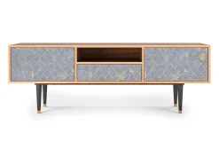 Móvel De Tv| Mueble de TV - 170х59х41 cm - T6 - Golden Smoke, Nogueira Castanho