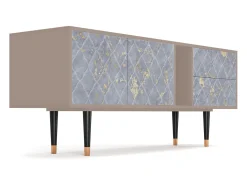 Mueble de TV - 170х69х48 cm - T1 - Golden Smoke, Latte Bege