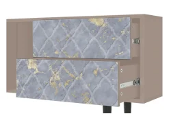Mueble de TV - 170х69х48 cm - T1 - Golden Smoke, Latte Bege