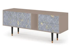 Mueble de TV - 170х69х48 cm - T1 - Golden Smoke, Latte Bege