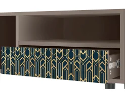 Outlet Mueble de TV - 115х59х48 cm - T3 - Golden Empire, Latte Bege