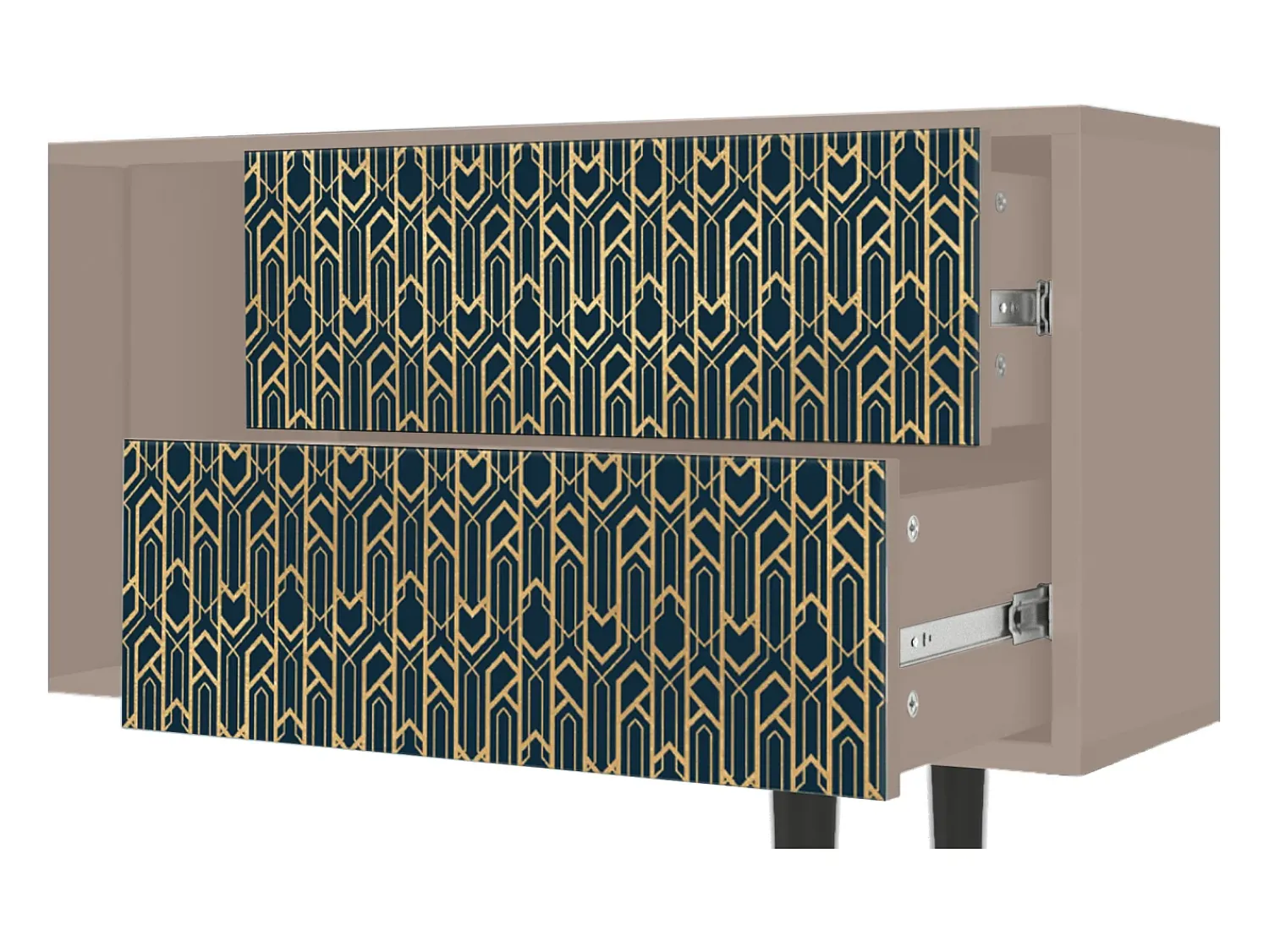 Mueble de TV - 170х69х48 cm - T1 - Golden Empire, Latte^ Móvel De Tv