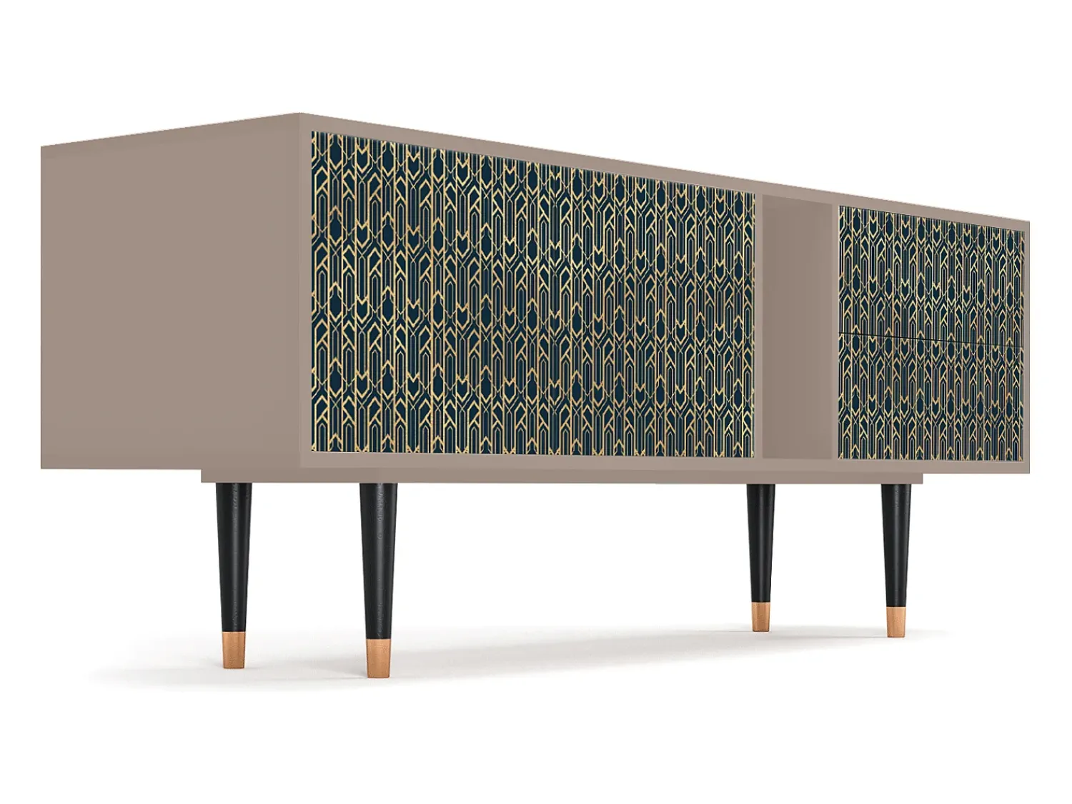 Mueble de TV - 170х69х48 cm - T1 - Golden Empire, Latte^ Móvel De Tv