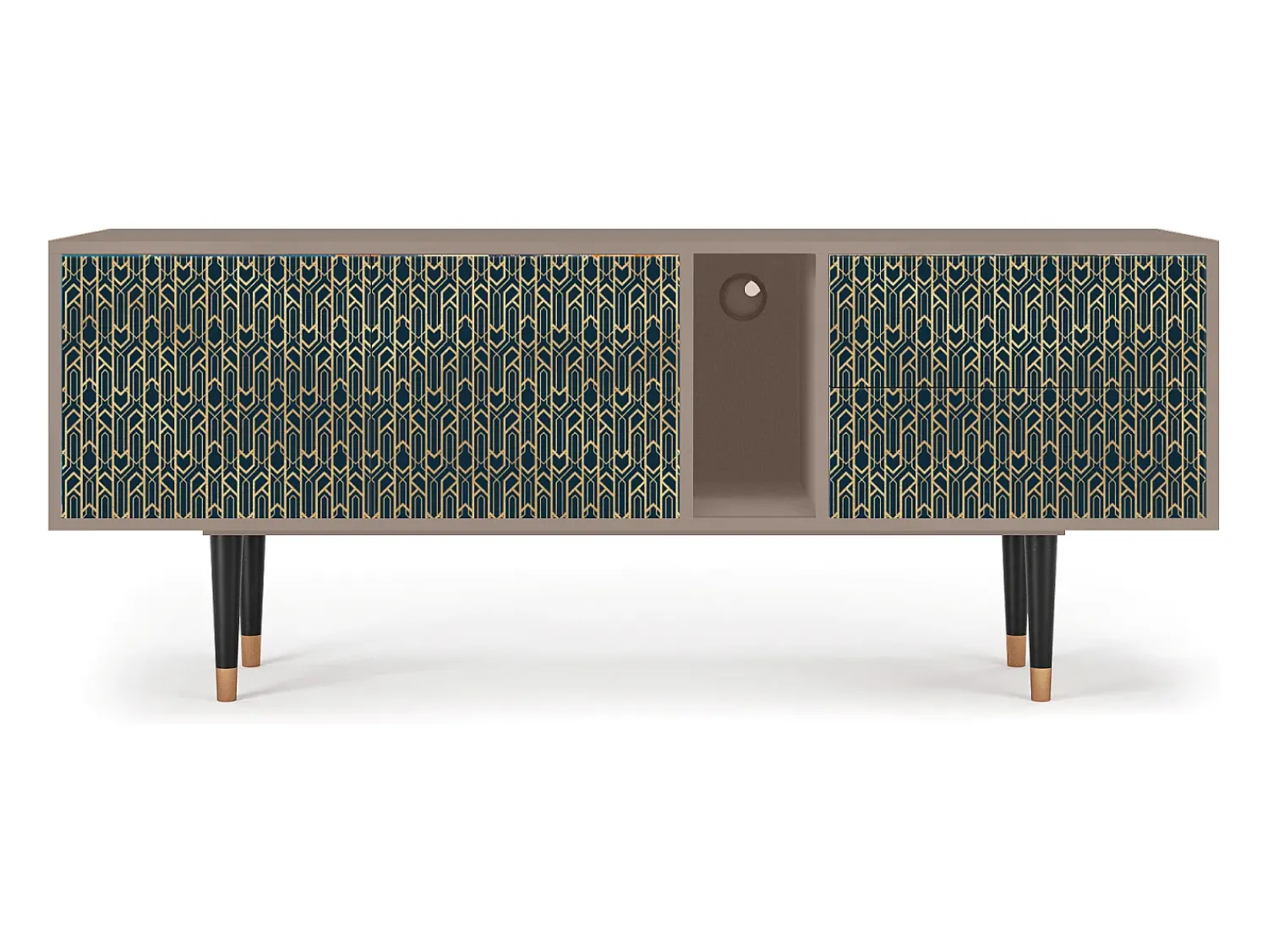 Mueble de TV - 170х69х48 cm - T1 - Golden Empire, Latte^ Móvel De Tv