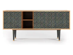 Móvel De Tv* Mueble de TV - 150х69х41 cm - T5 - Golden Empire, Nogueira Castanho