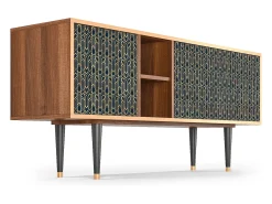 Móvel De Tv* Mueble de TV - 150х69х41 cm - T5 - Golden Empire, Nogueira Castanho