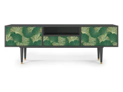 Discount Mueble de TV - 170х59х41 cm - T6 - Gold Ginkgo, Antracite Cinza antracite