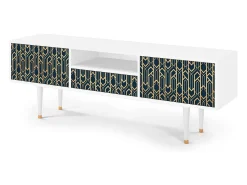 Hot Mueble de TV - 170х59х41 cm - T6 - Golden Empire, Branco Bege