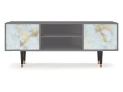 Móvel De Tv* Mueble de TV - 170х69х48 cm - T2 - Golden Waves, Cinza Cinzento