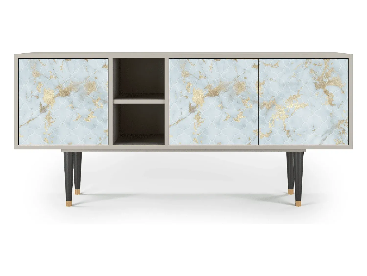Mueble de TV - 150х69х41 cm - T5 - Golden Waves, Areia^ Móvel De Tv