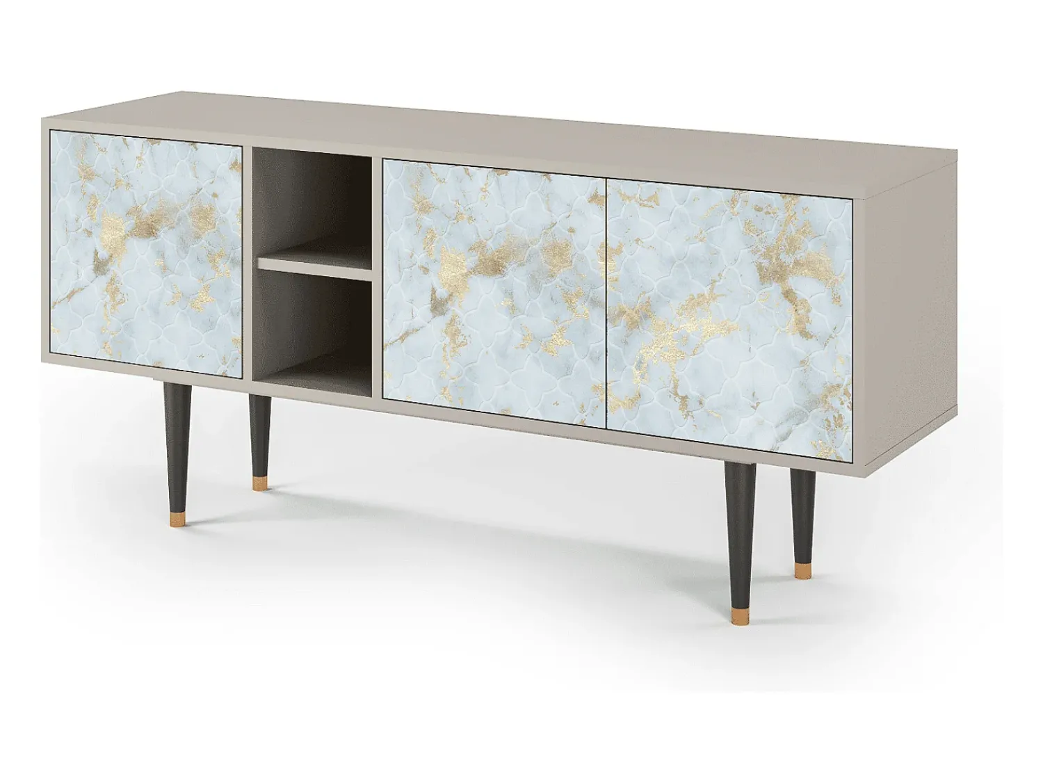 Mueble de TV - 150х69х41 cm - T5 - Golden Waves, Areia^ Móvel De Tv