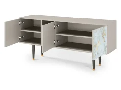 Mueble de TV - 150х69х41 cm - T5 - Golden Waves, Areia^ Móvel De Tv