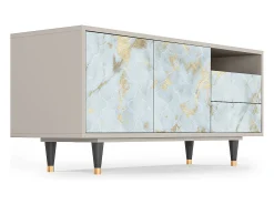 Mueble de TV - 125х56х41 cm - T7 - Golden Waves, Areia^ Móvel De Tv