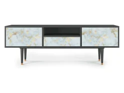 Móvel De Tv| Mueble de TV - 170х59х41 cm - T6 - Golden Waves, Antracite Cinza antracite