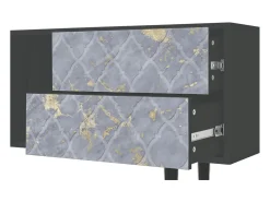 Móvel De Tv| Mueble de TV - 170х69х48 cm - T1 - Golden Smoke, Antracite Cinza antracite