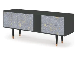 Móvel De Tv| Mueble de TV - 170х69х48 cm - T1 - Golden Smoke, Antracite Cinza antracite