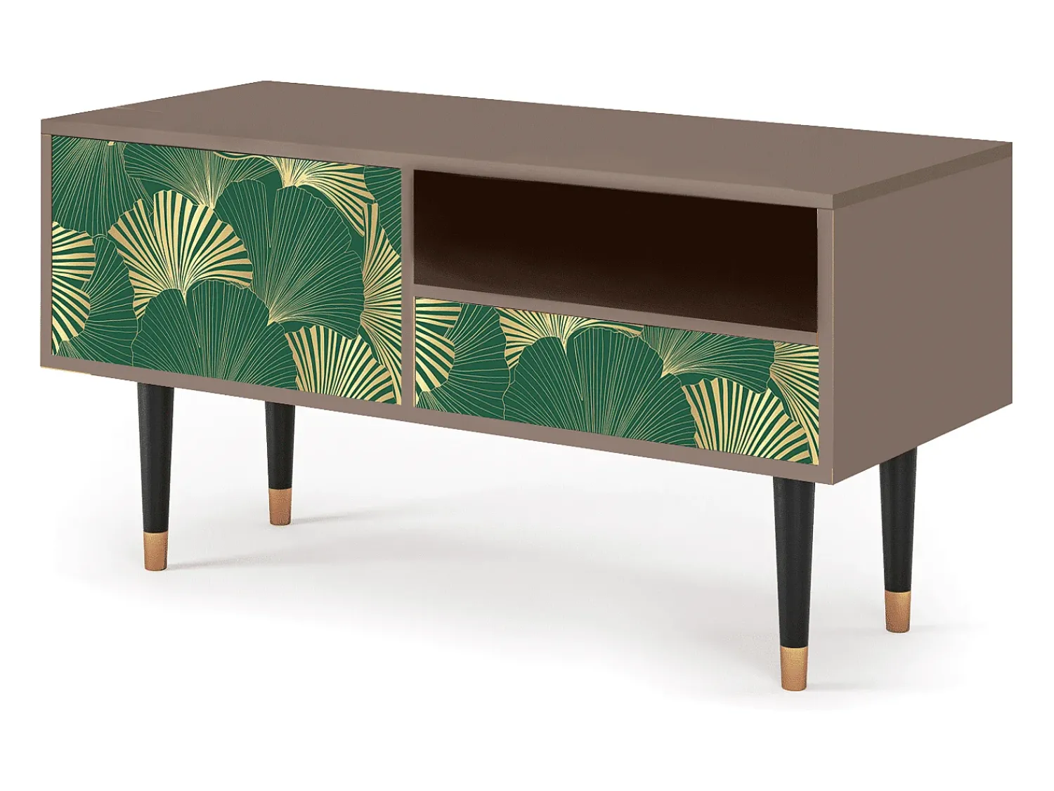 Mueble de TV - 115х59х48 cm - T3 - Gold Ginkgo, Latte^ Móvel De Tv