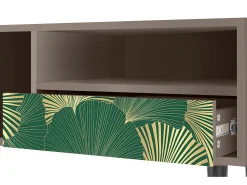 Mueble de TV - 115х59х48 cm - T3 - Gold Ginkgo, Latte^ Móvel De Tv