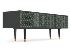 Móvel De Tv| Mueble de TV - 170х59х48 cm - T4 - Golden Empire, Antracite Cinza antracite