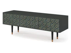Móvel De Tv| Mueble de TV - 170х59х48 cm - T4 - Golden Empire, Antracite Cinza antracite
