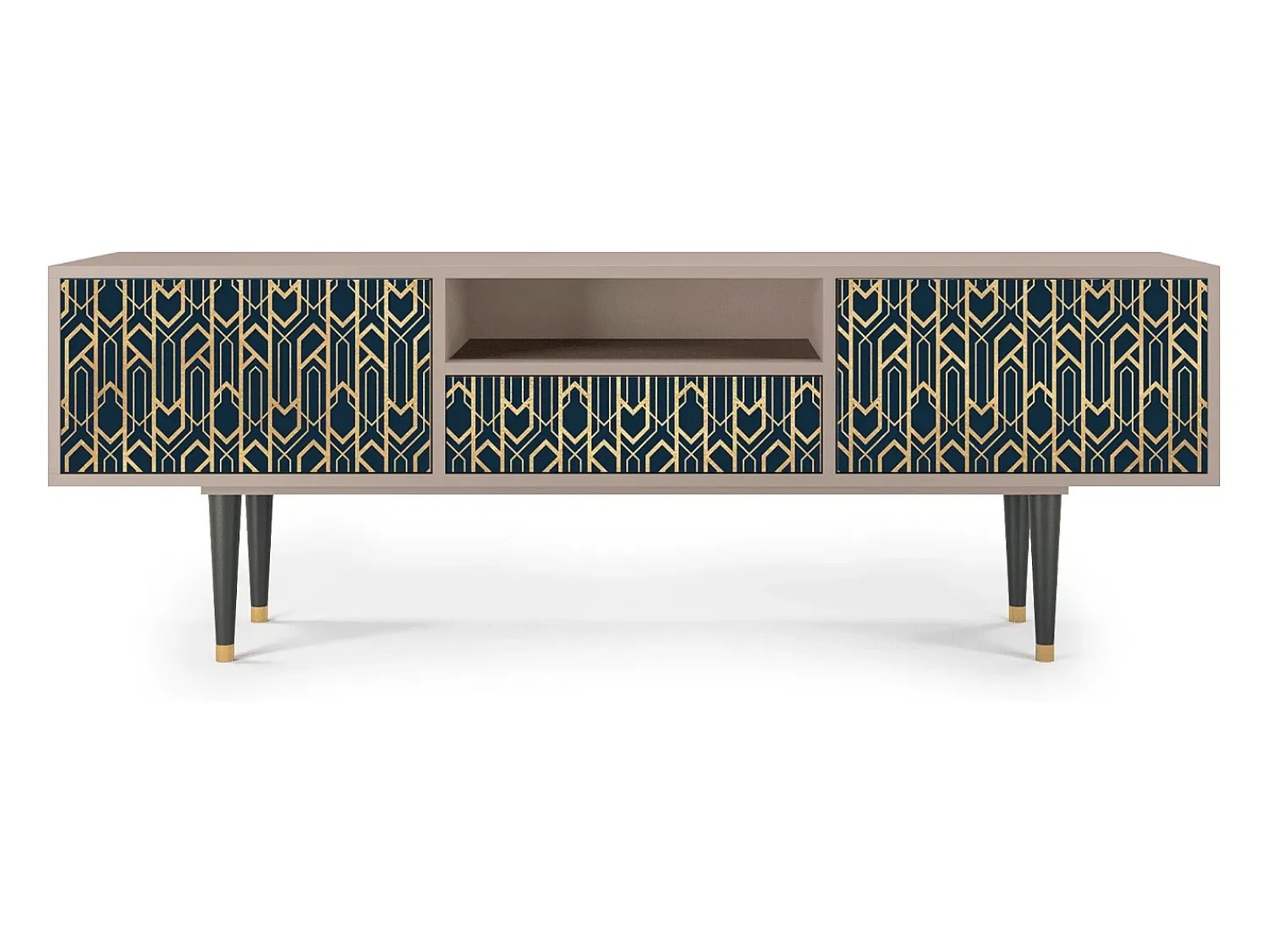 Best Mueble de TV - 170х59х41 cm - T6 - Golden Empire, Latte Bege