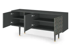 Mueble de TV - 150х69х41 cm - T5 - Golden Empire, Antracite^ Móvel De Tv