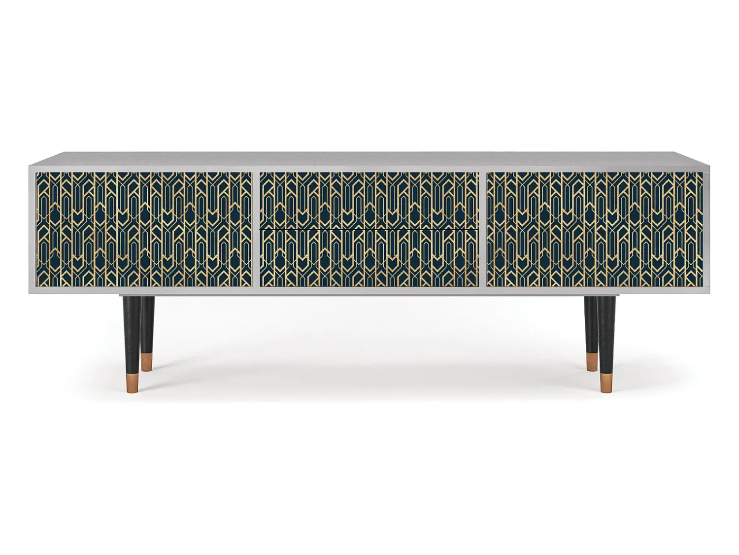 Mueble de TV - 170х59х48 cm - T4 - Golden Empire, Cinza^ Móvel De Tv