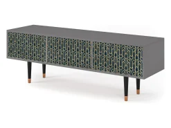Mueble de TV - 170х59х48 cm - T4 - Golden Empire, Cinza^ Móvel De Tv