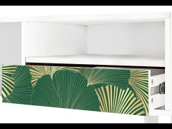 Outlet Mueble de TV - 115х59х48 cm - T3 - Gold Ginkgo, Branco Bege
