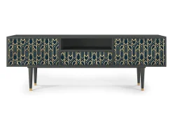 Móvel De Tv* Mueble de TV - 170х59х41 cm - T6 - Golden Empire, Antracite Cinza antracite