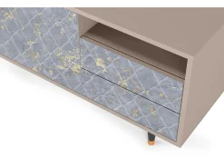 Mueble de TV - 125х56х41 cm - T7 - Golden Smoke, Latte^ Móvel De Tv