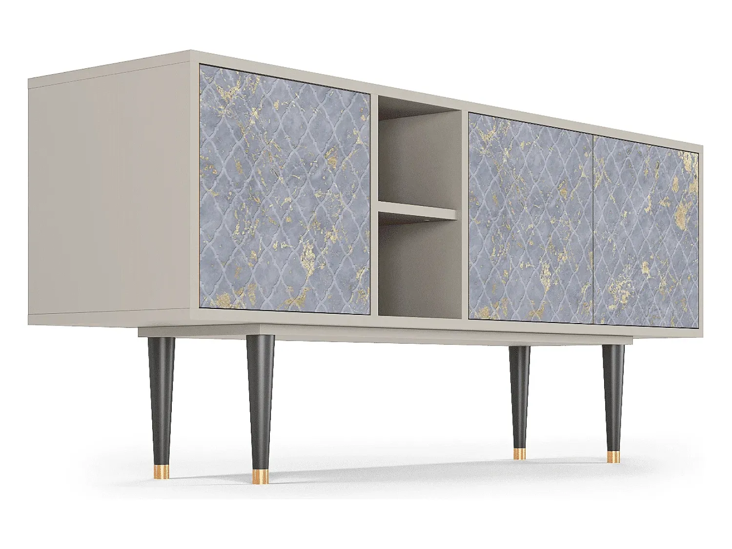 Best Mueble de TV - 150х69х41 cm - T5 - Golden Smoke, Areia Bege