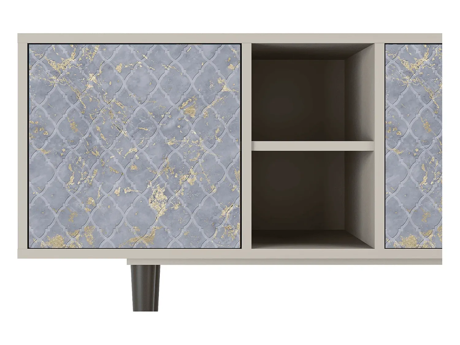 Best Mueble de TV - 150х69х41 cm - T5 - Golden Smoke, Areia Bege