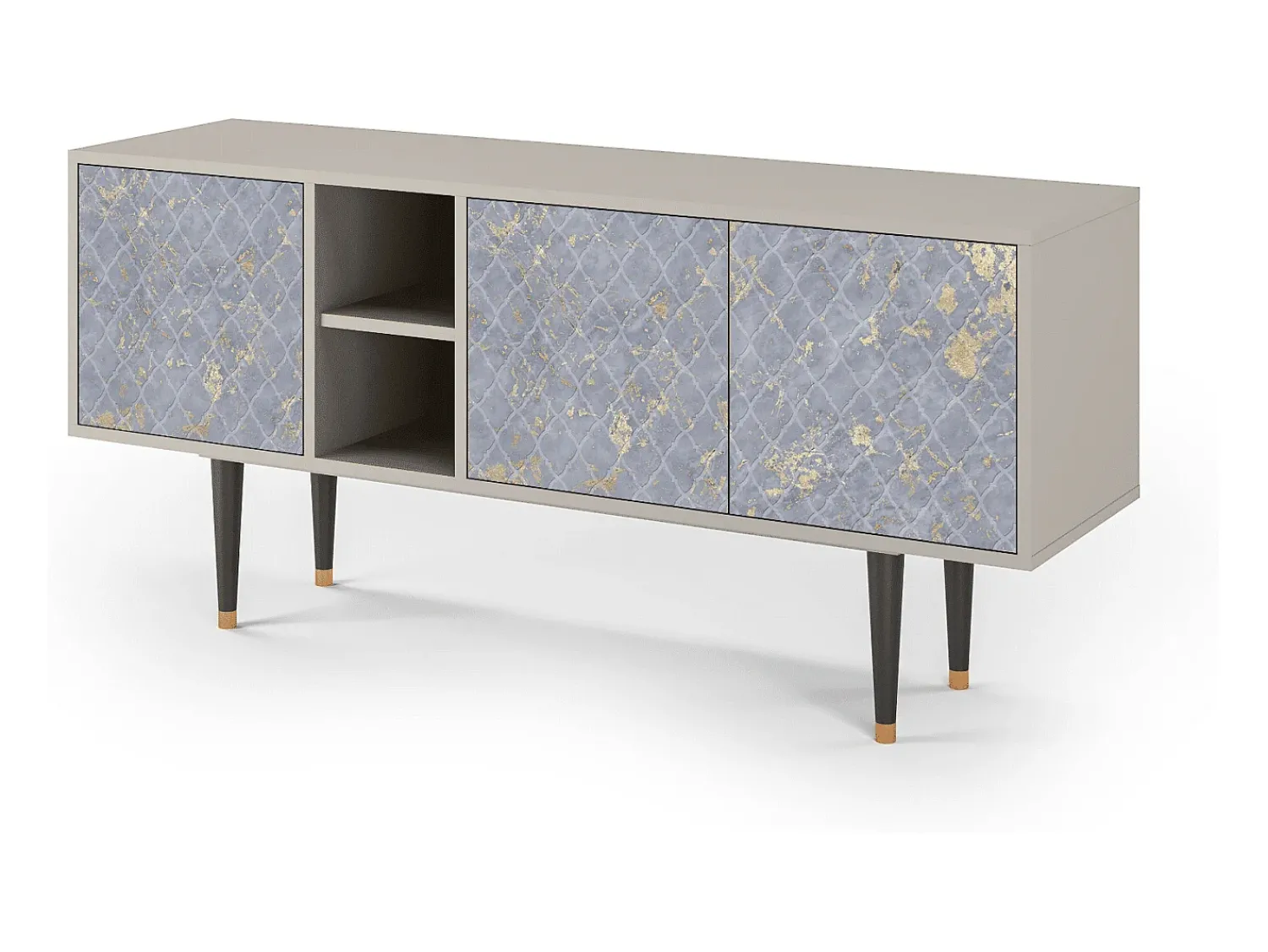 Best Mueble de TV - 150х69х41 cm - T5 - Golden Smoke, Areia Bege
