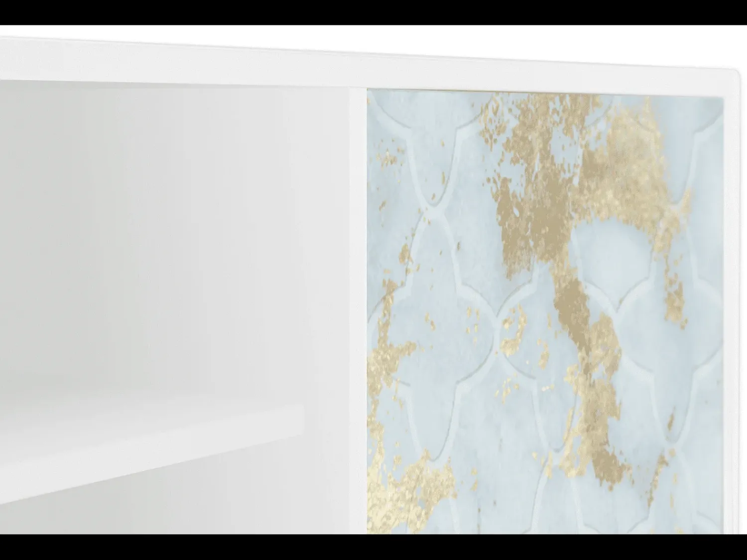 Mueble de TV - 170х69х48 cm - T2 - Golden Waves, Branco^ Móvel De Tv