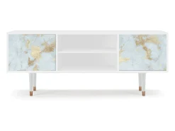 Mueble de TV - 170х69х48 cm - T2 - Golden Waves, Branco^ Móvel De Tv