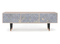 New Mueble de TV - 170х59х48 cm - T4 - Golden Smoke, Latte Bege