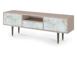 Móvel De Tv* Mueble de TV - 170х59х41 cm - T6 - Golden Waves, Latte Bege